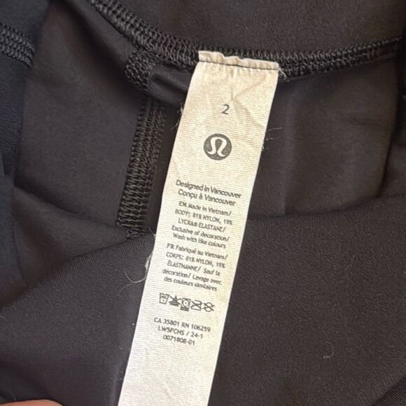 Lululemon Align High-Rise Mini-Flared Pant 28" Black 2 / XXS - Picture 11 of 12